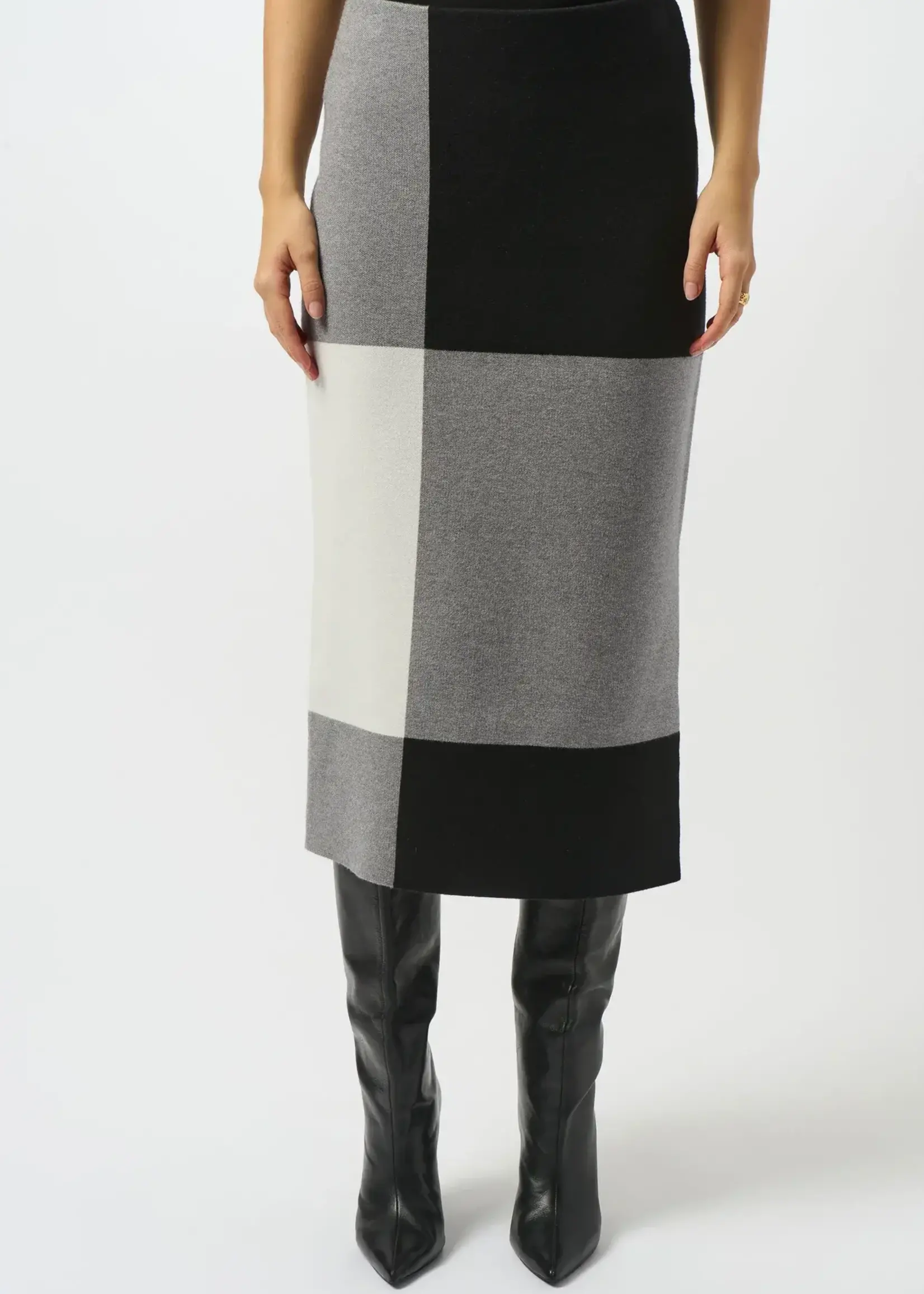 Joseph Ribkoff High- Waist Colour Block Skirt