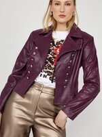 Frank Lyman Button Detail Moto Jacket