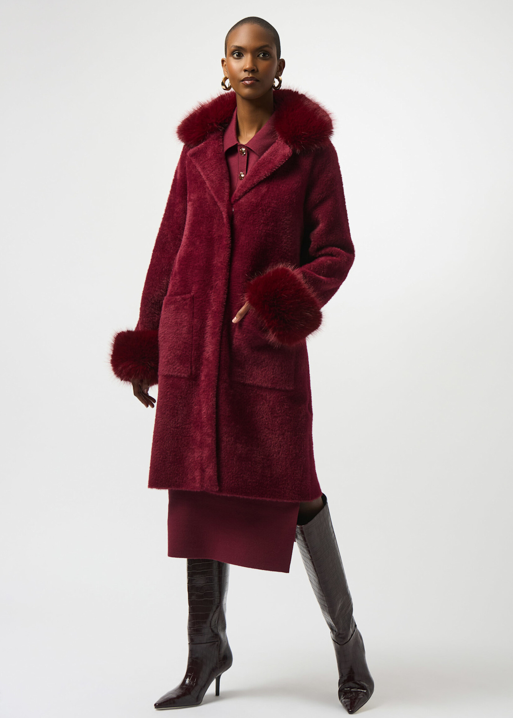 Joseph Ribkoff Removable Shawl CollarJacket