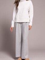 Tribal Funnel Neck Textured Long Sleeve