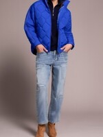 Tribal Quilted Short Zip Jacket