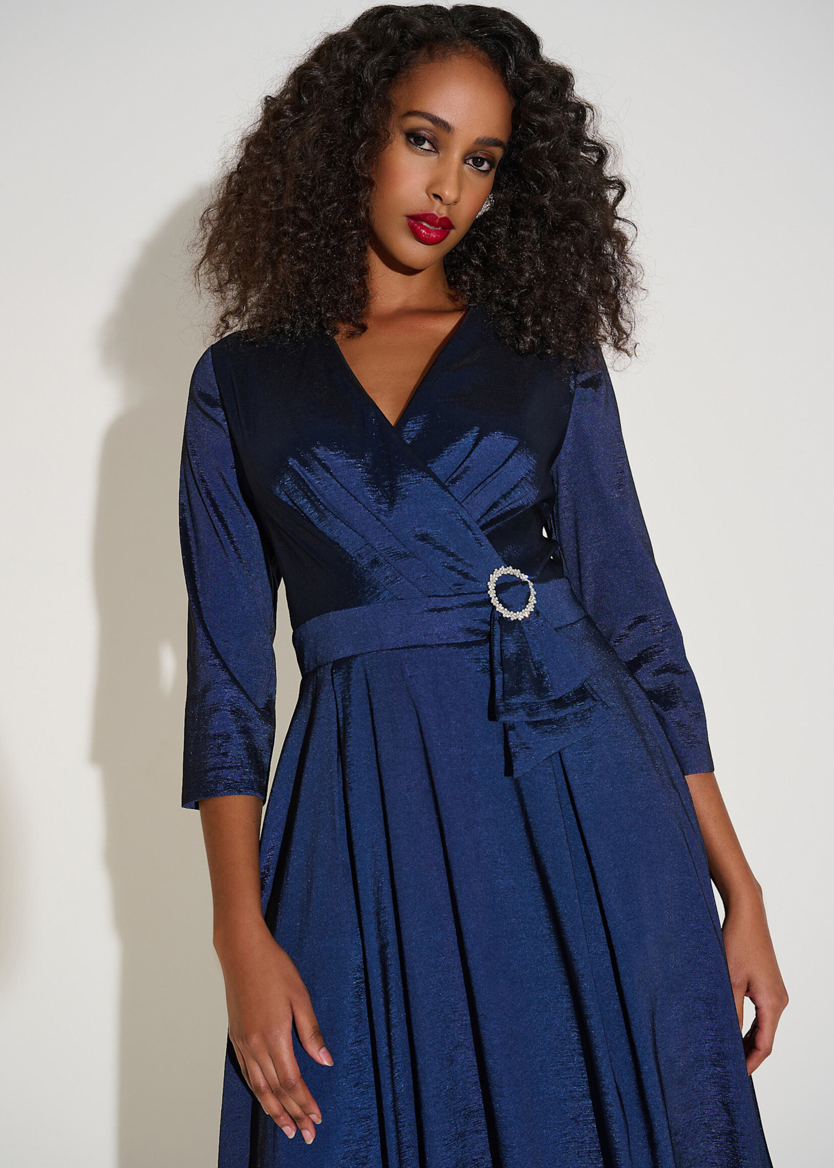 Joseph Ribkoff Knee- Length Wrap Dress
