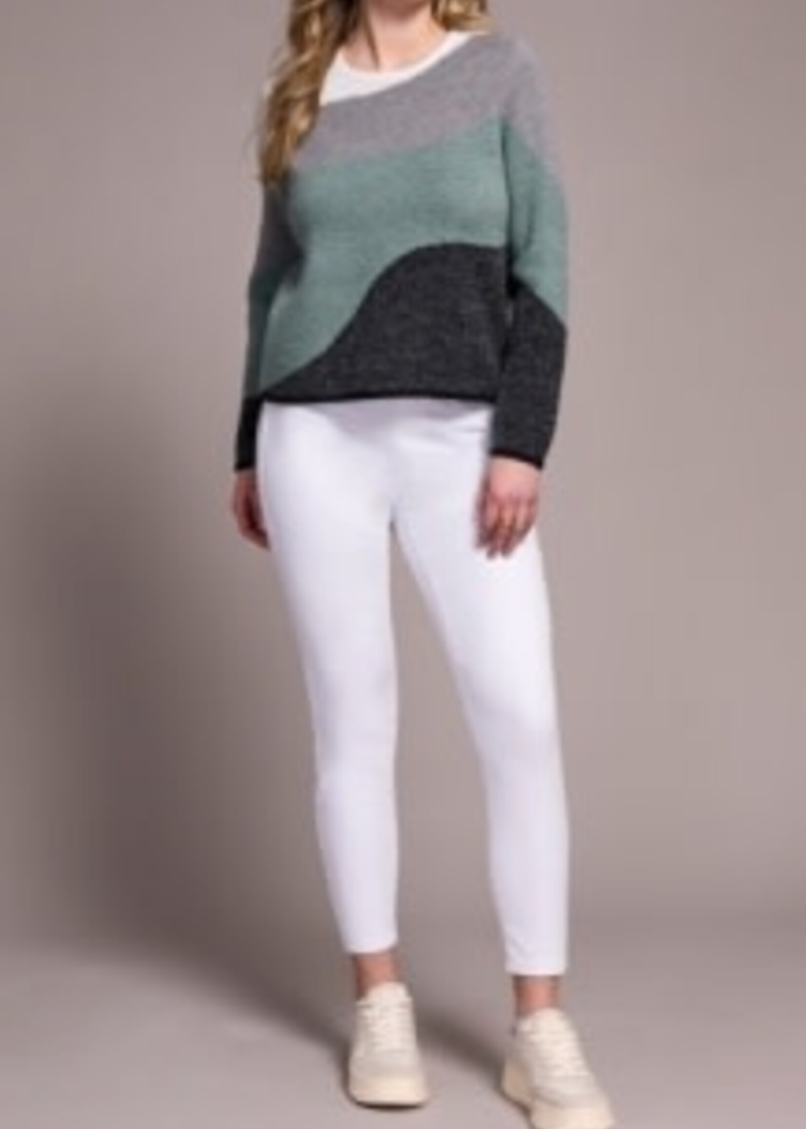 Tribal Crew Neck Jacquard Sweater