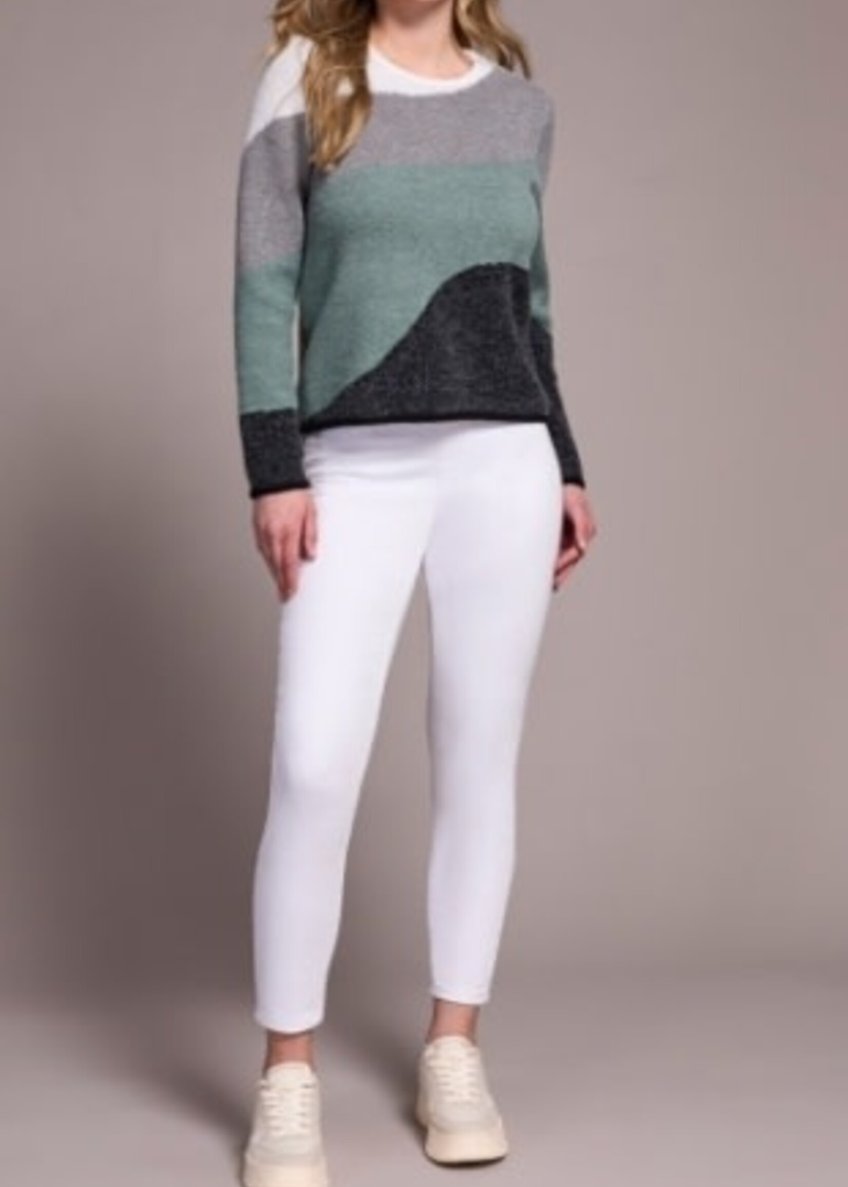 Tribal Crew Neck Jacquard Sweater