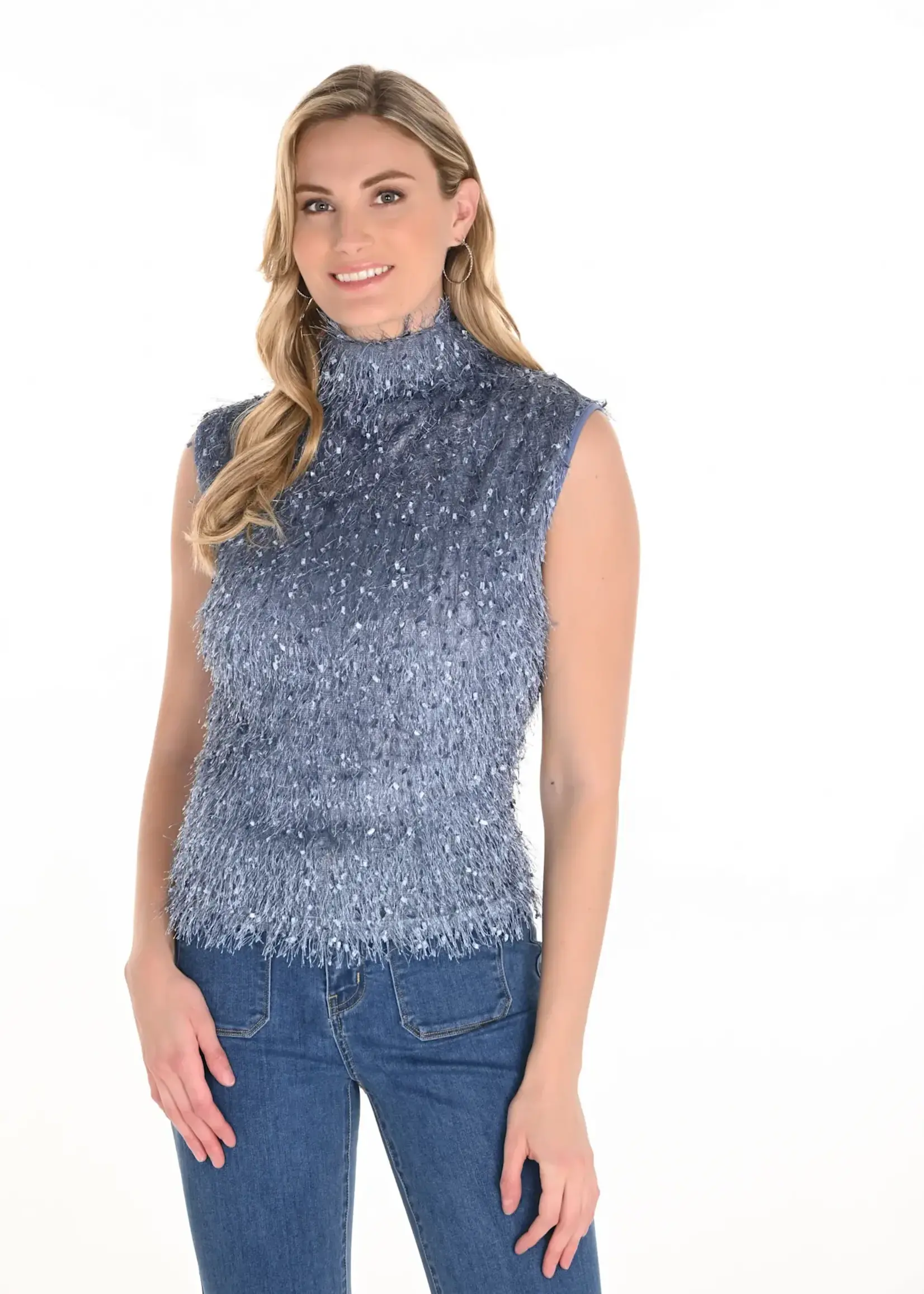 Frank Lyman Shimmering Textured 2Pc Tank/ Jacket