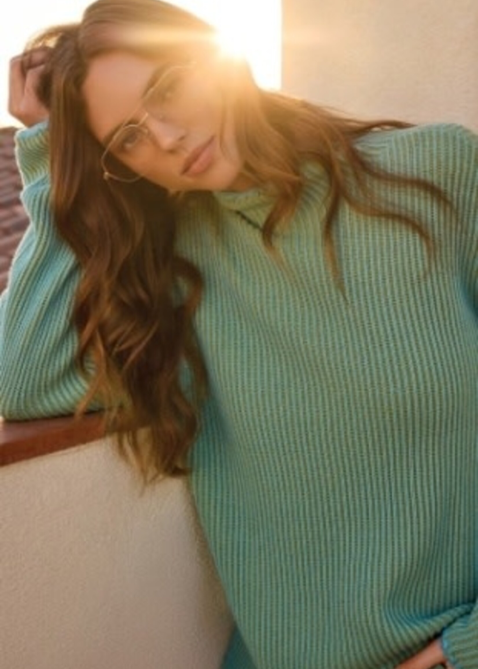 Tribal Funnel Neck Sweater