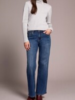 Tribal Curve Hugging Wide Leg Jean