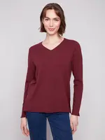 Charlie B Basic Soft V-neck Sweater