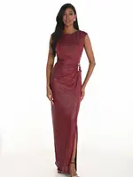 Frank Lyman Maxi Bodycon Ruched Dress