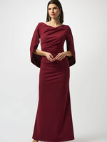 Joseph Ribkoff Cowl Sleeve Sheath Gown