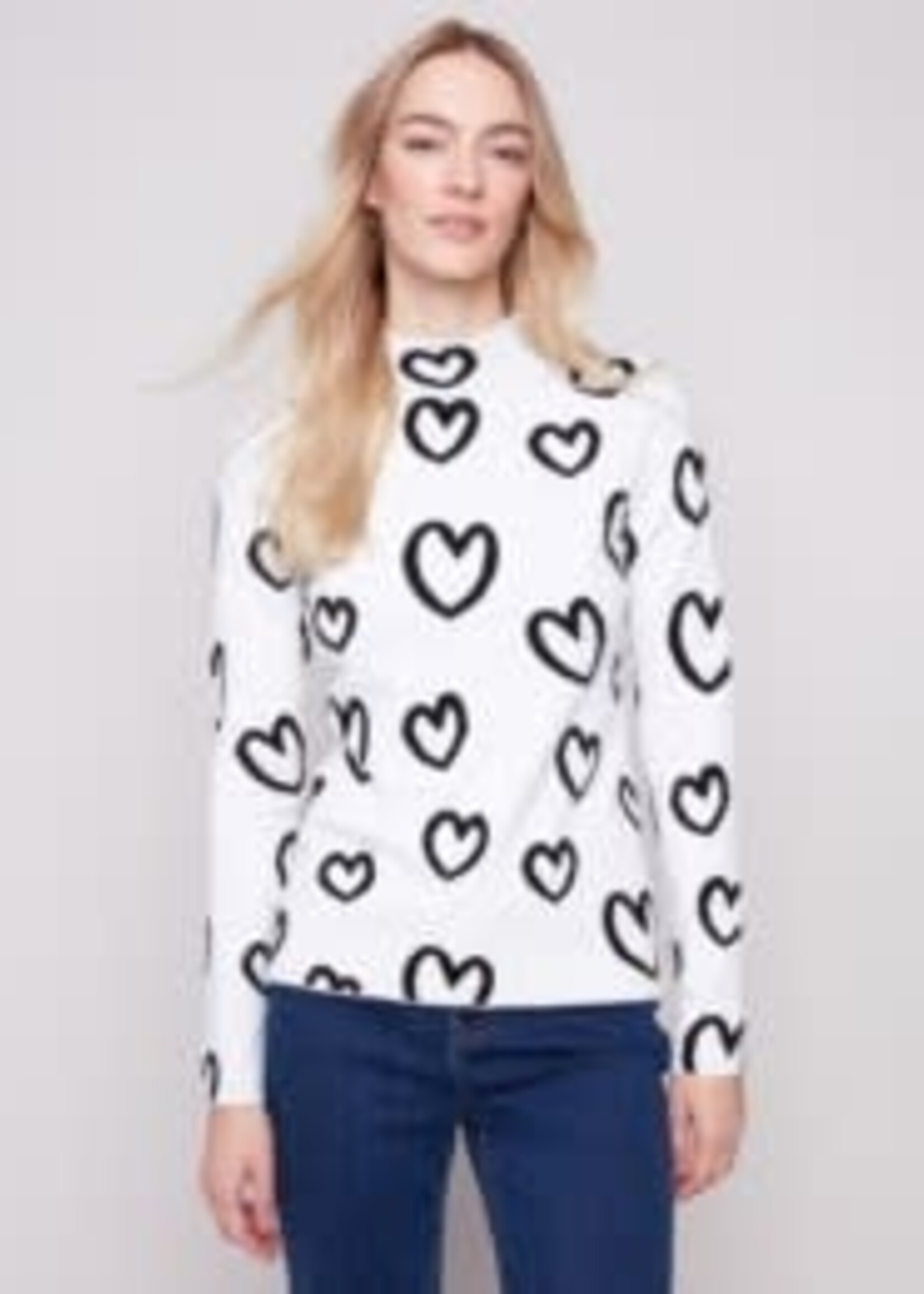 Charlie B Reversible Heart Sweater