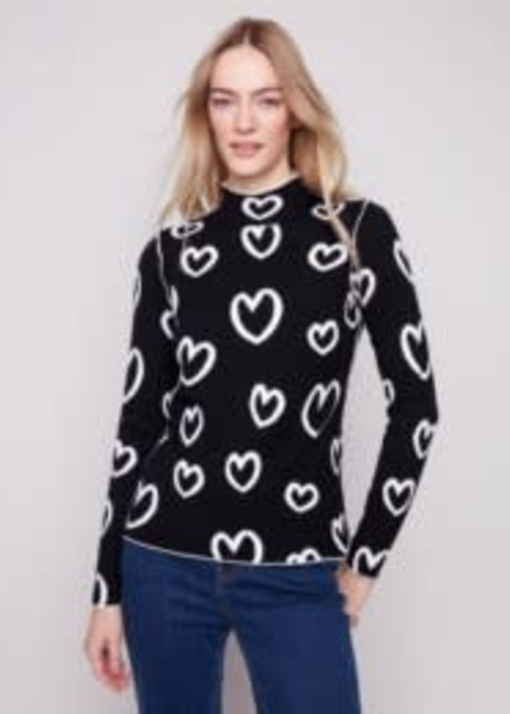 Charlie B Reversible Heart Sweater