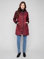 Charlie B Long Quilted Puffer Jacket