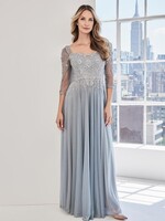 MGNY Dazzling Embroidered Sweetheart Dress