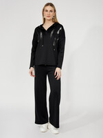 Frank Lyman Elevated Knit Pant w/ Jewel Accents