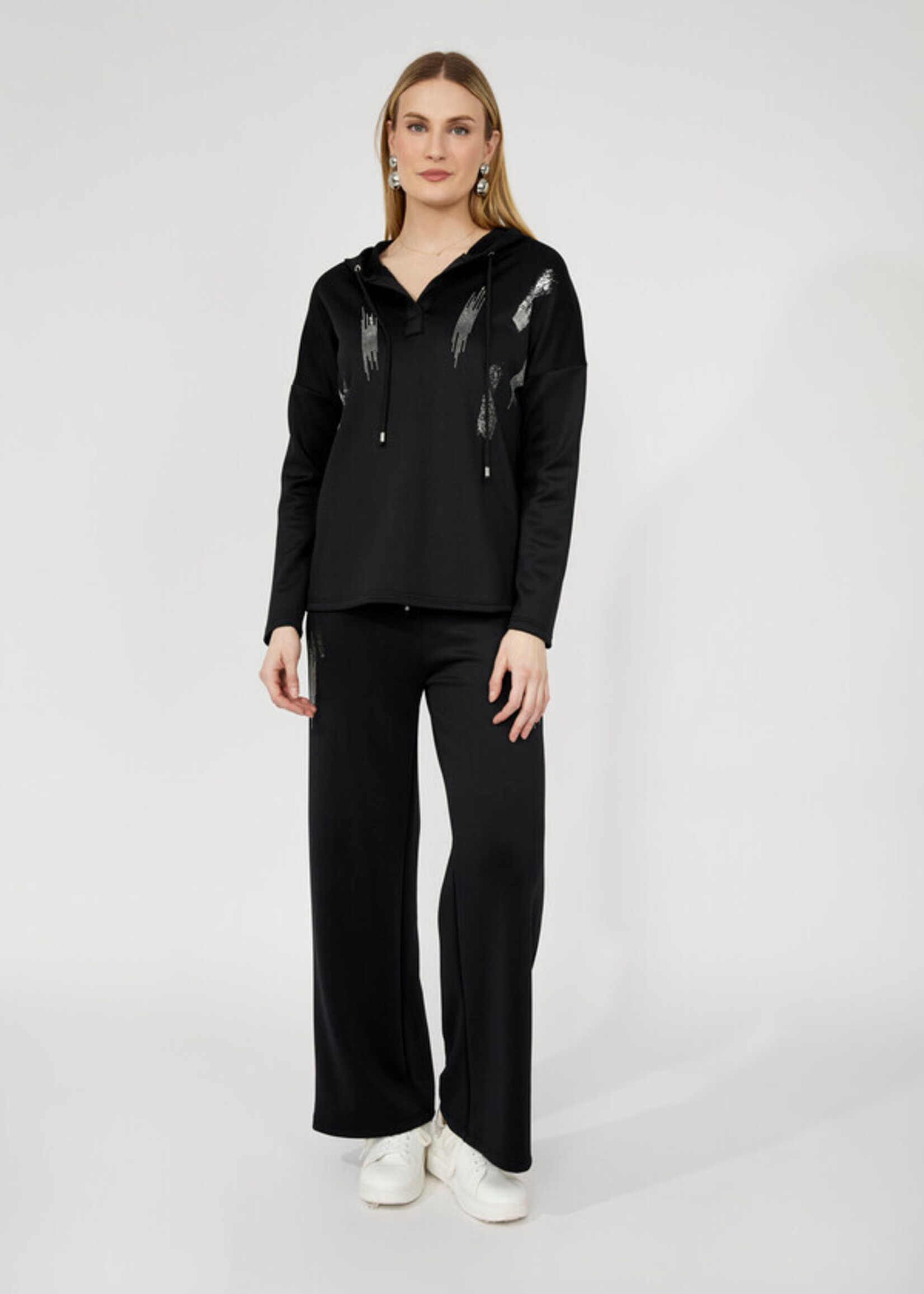 Frank Lyman Elevated Knit Pant w/ Jewel Accents