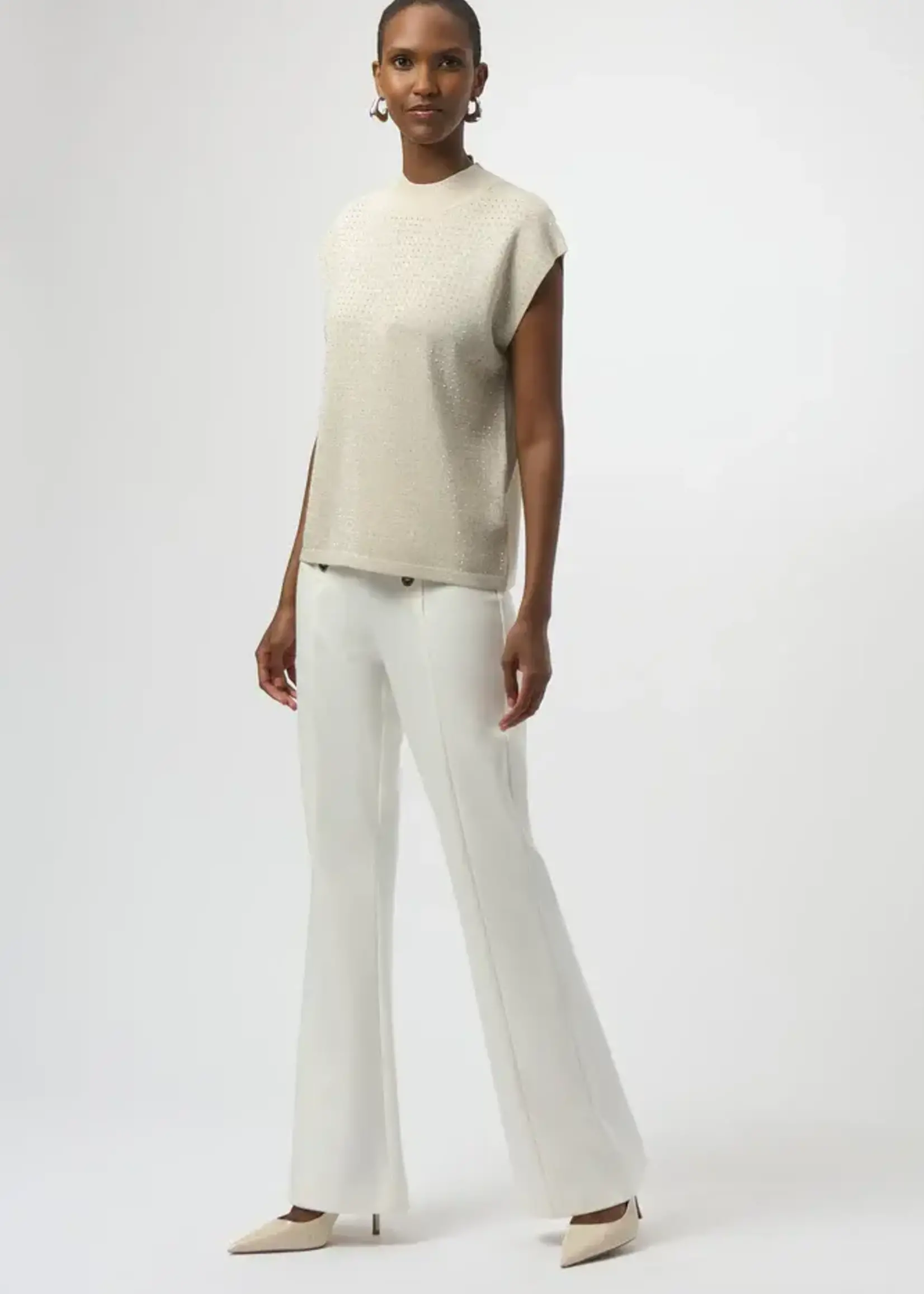 Joseph Ribkoff Embellished Boat Neck Sweater