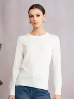 Alison Sheri Light Weight Crew Neck Sweater
