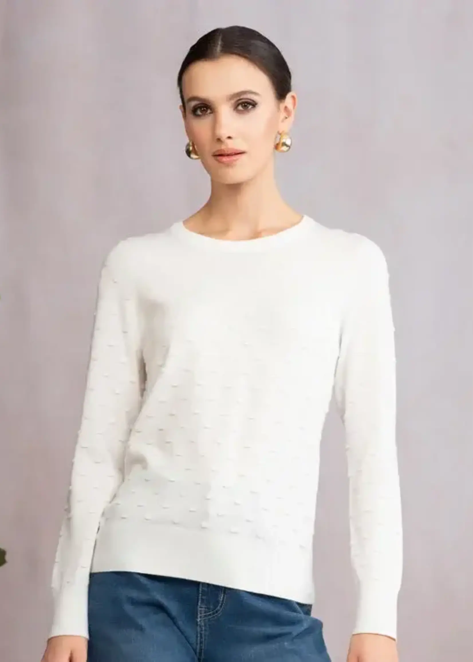 Alison Sheri Light Weight Crew Neck Sweater