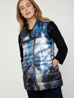 Dolcezza Art Print Puffer Vest