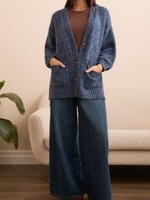 Tribal Oversized Puff Cardigan