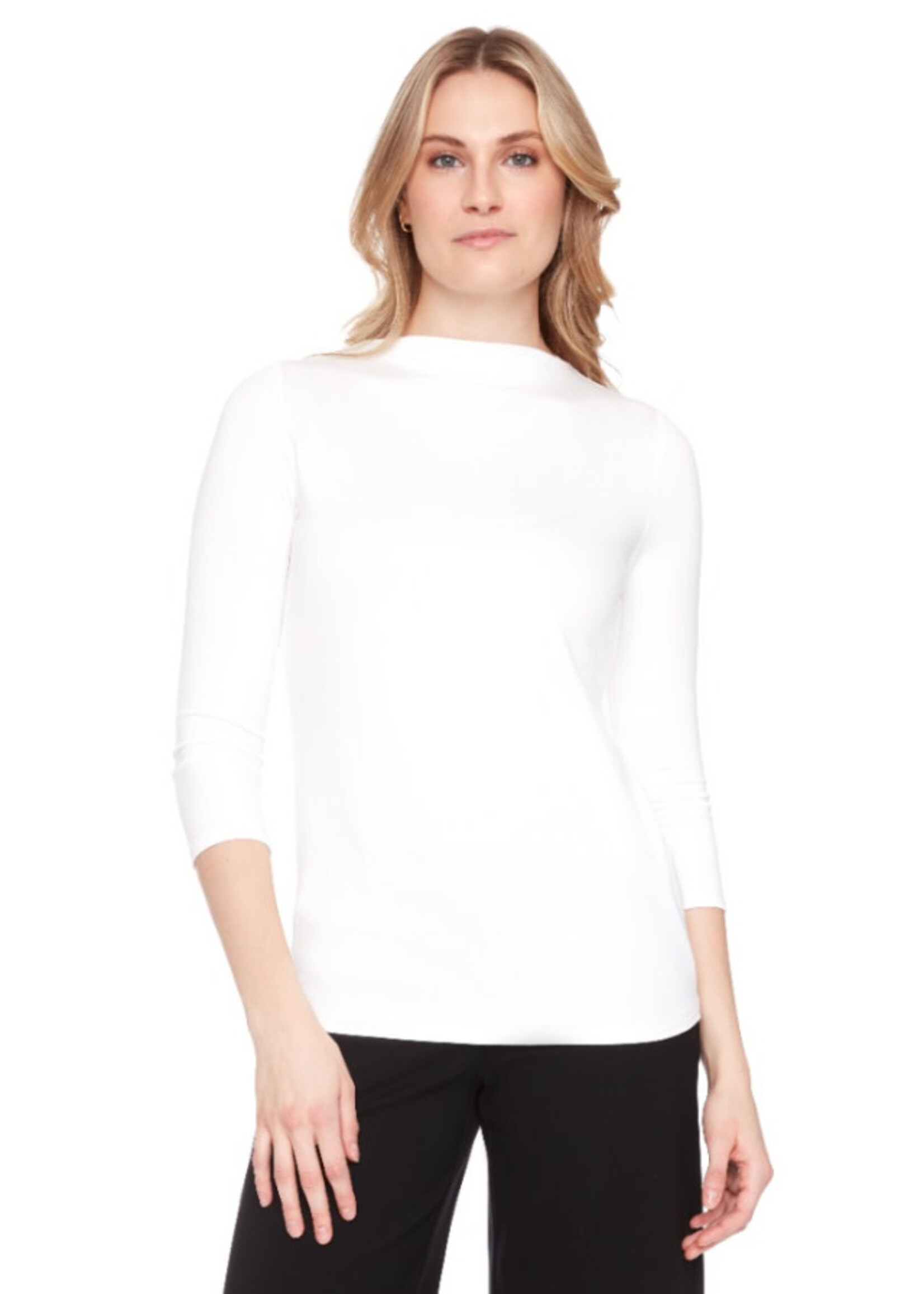 UP Boat Neck 3/4 Sleeve Top