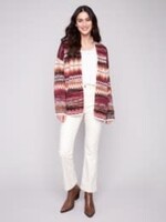 Charlie B Jacquard Space Dye Cardigan