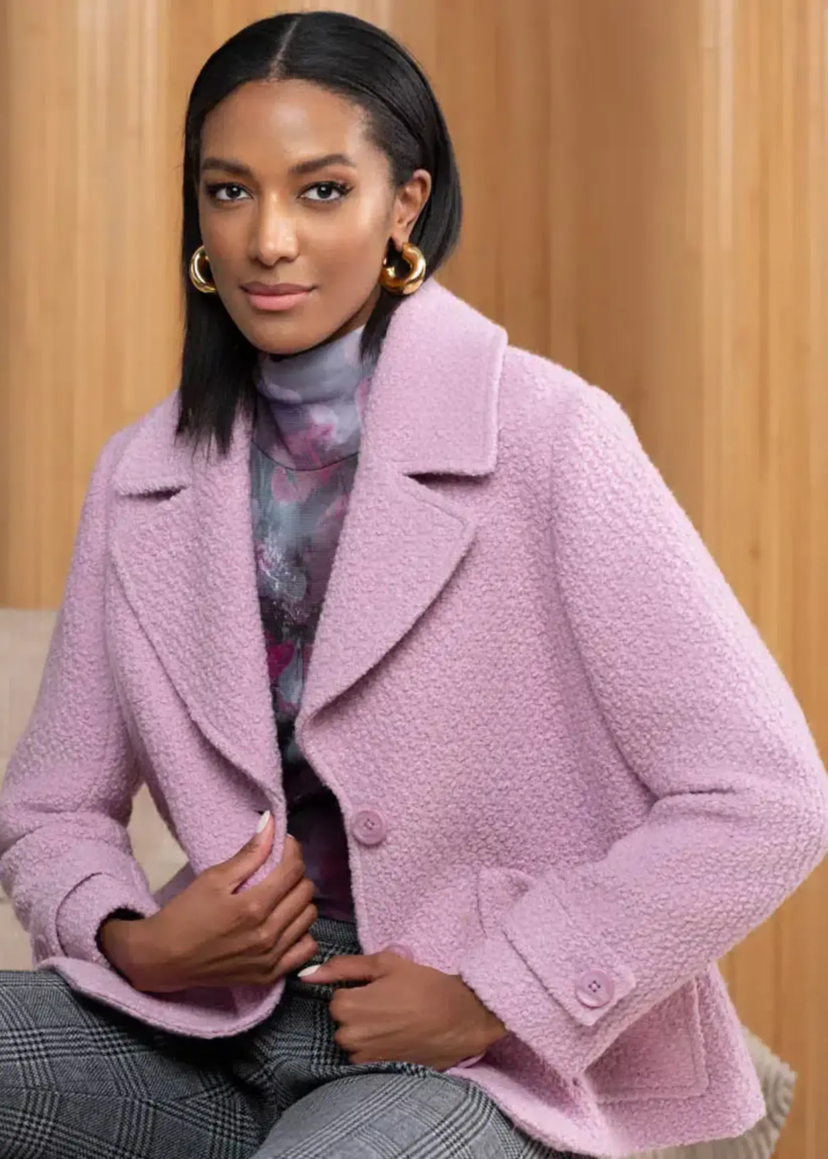 Alison Sheri Crop Tweed Jacket