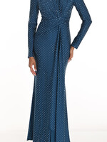 Frank Lyman All-Over-Embellished Long Gown
