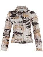 Dolcezza Art Print Collard Jacket