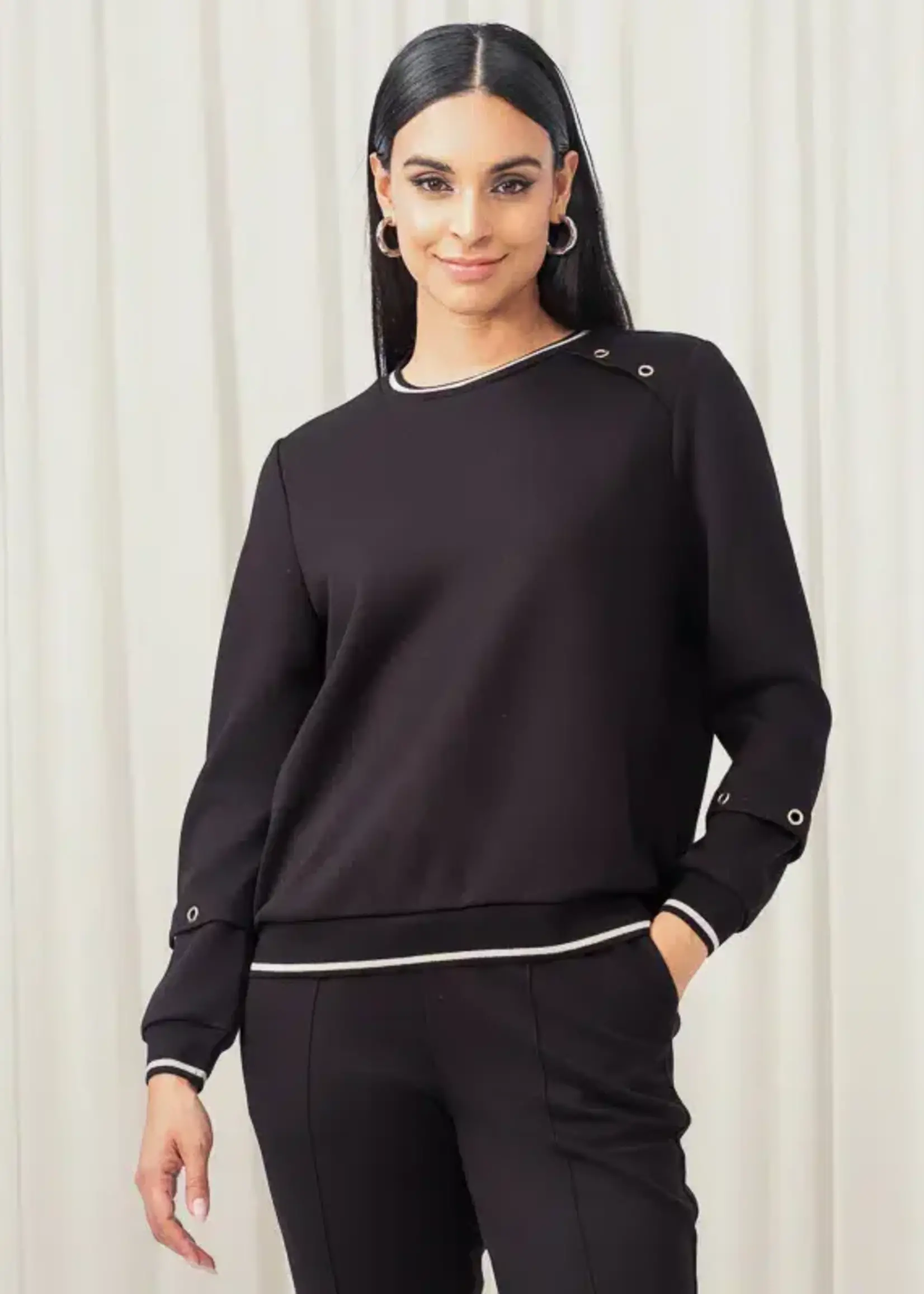 Elena Wang Delicate Eyelet Detail Sweater