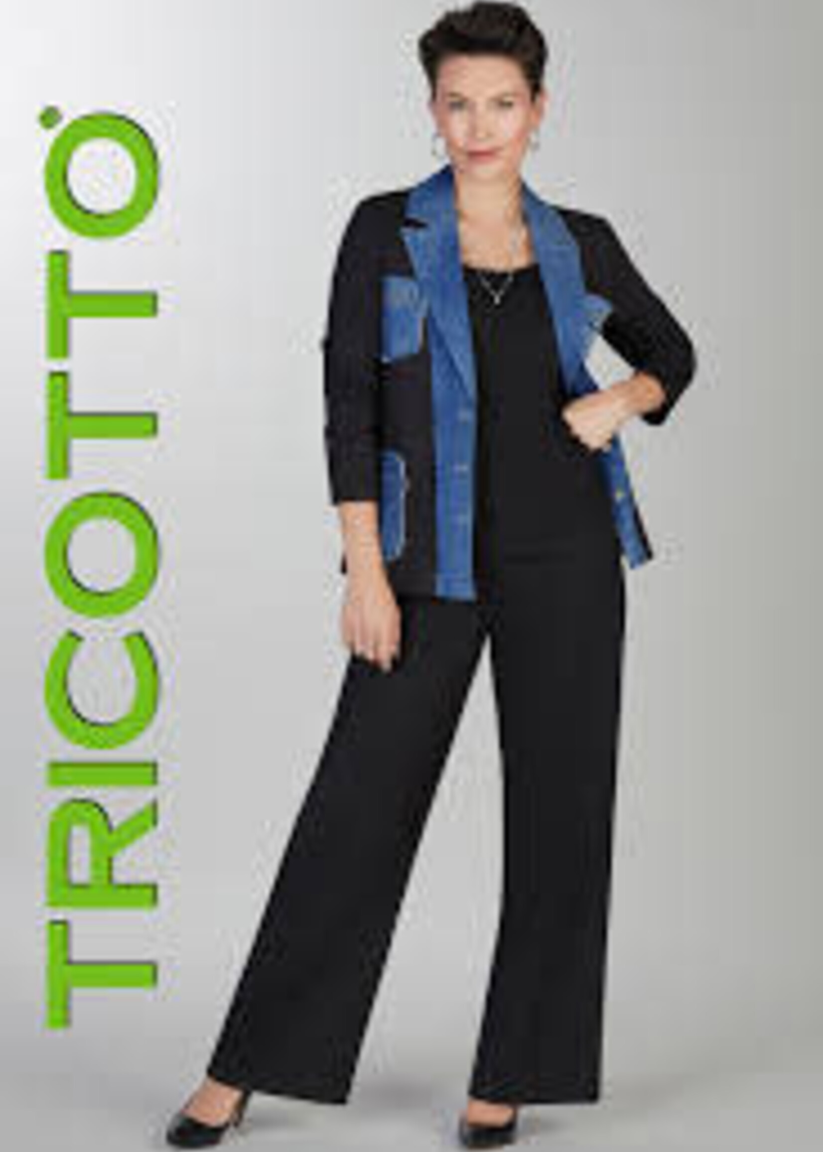 Tricotto Denim Mix Sequin Mix Blazer