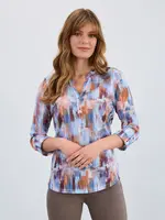 French Dressing Jeans Printed Henley top