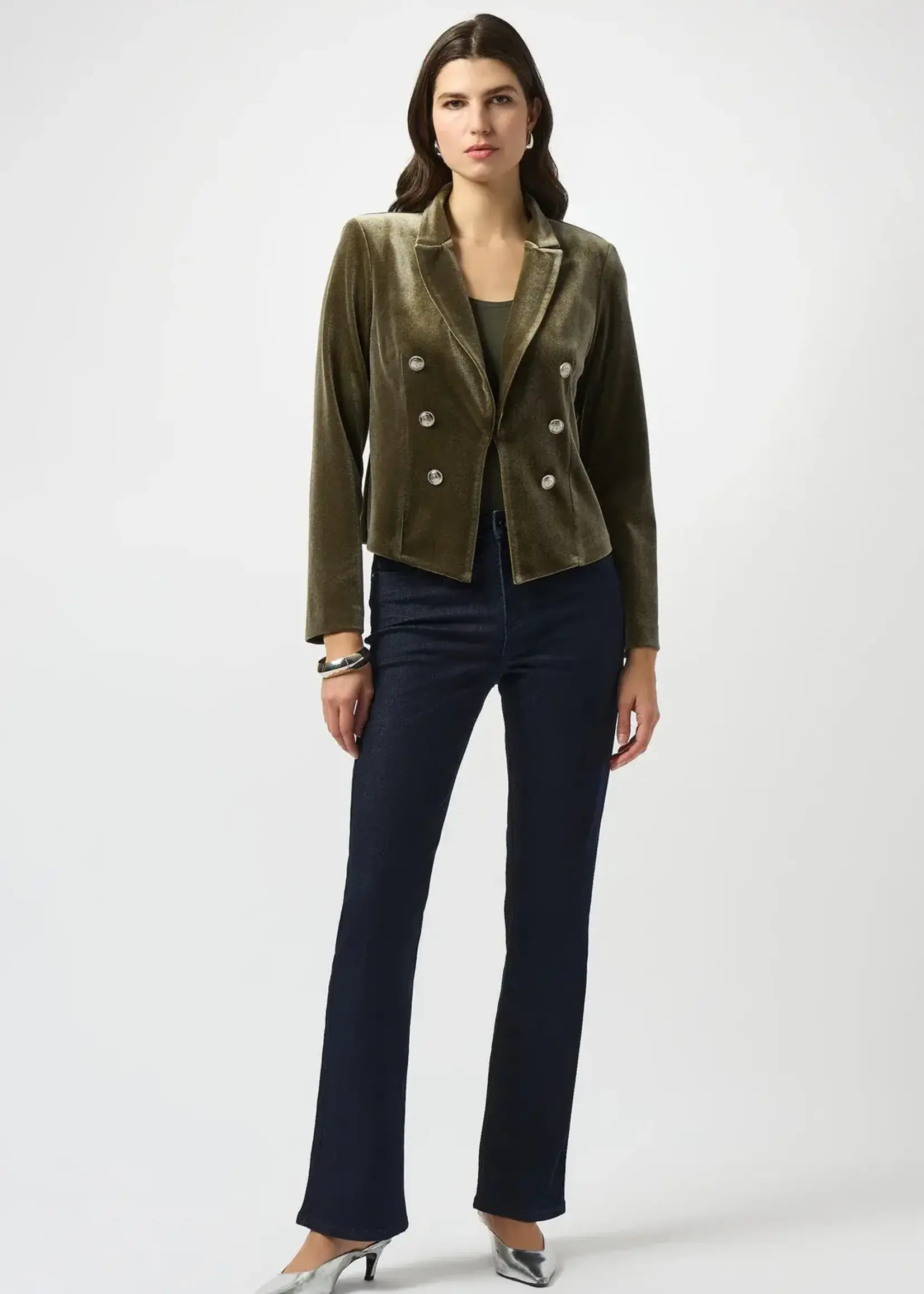 Joseph Ribkoff Velvet Double Breast Blazer