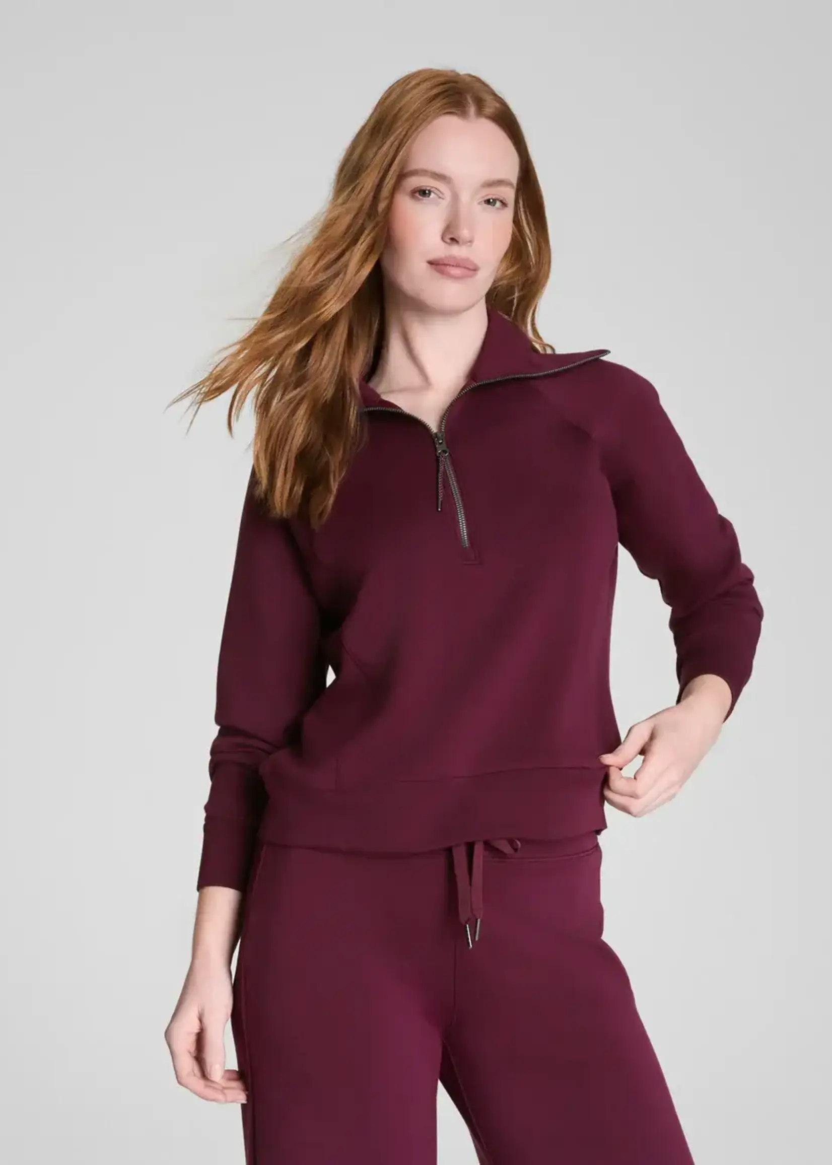 Spanx AirEssential Half Zip Sweater