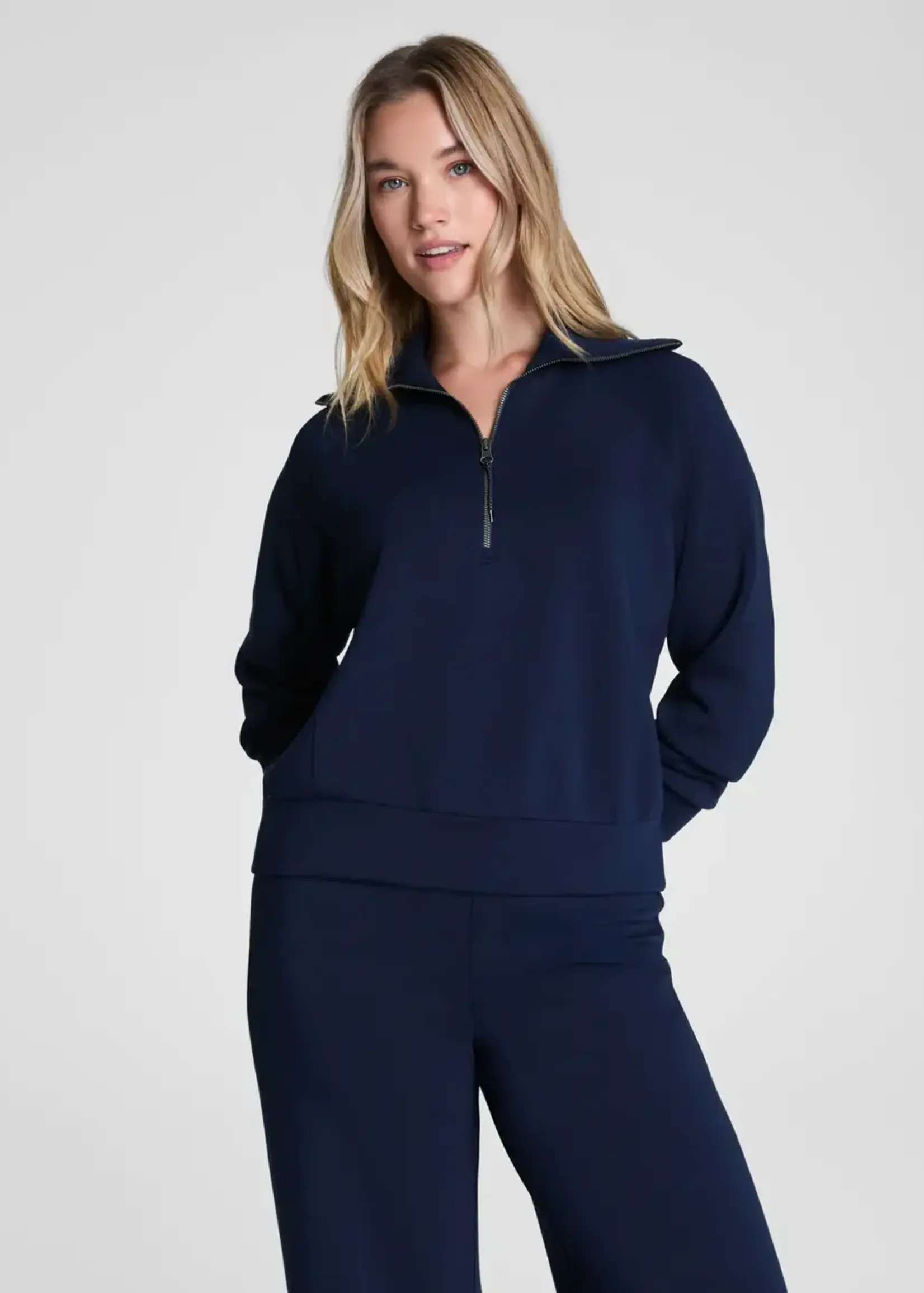 Spanx AirEssential Half Zip Sweater