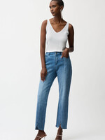 Joseph Ribkoff Slim Leg Rhinestone Hem Relaxed Jean