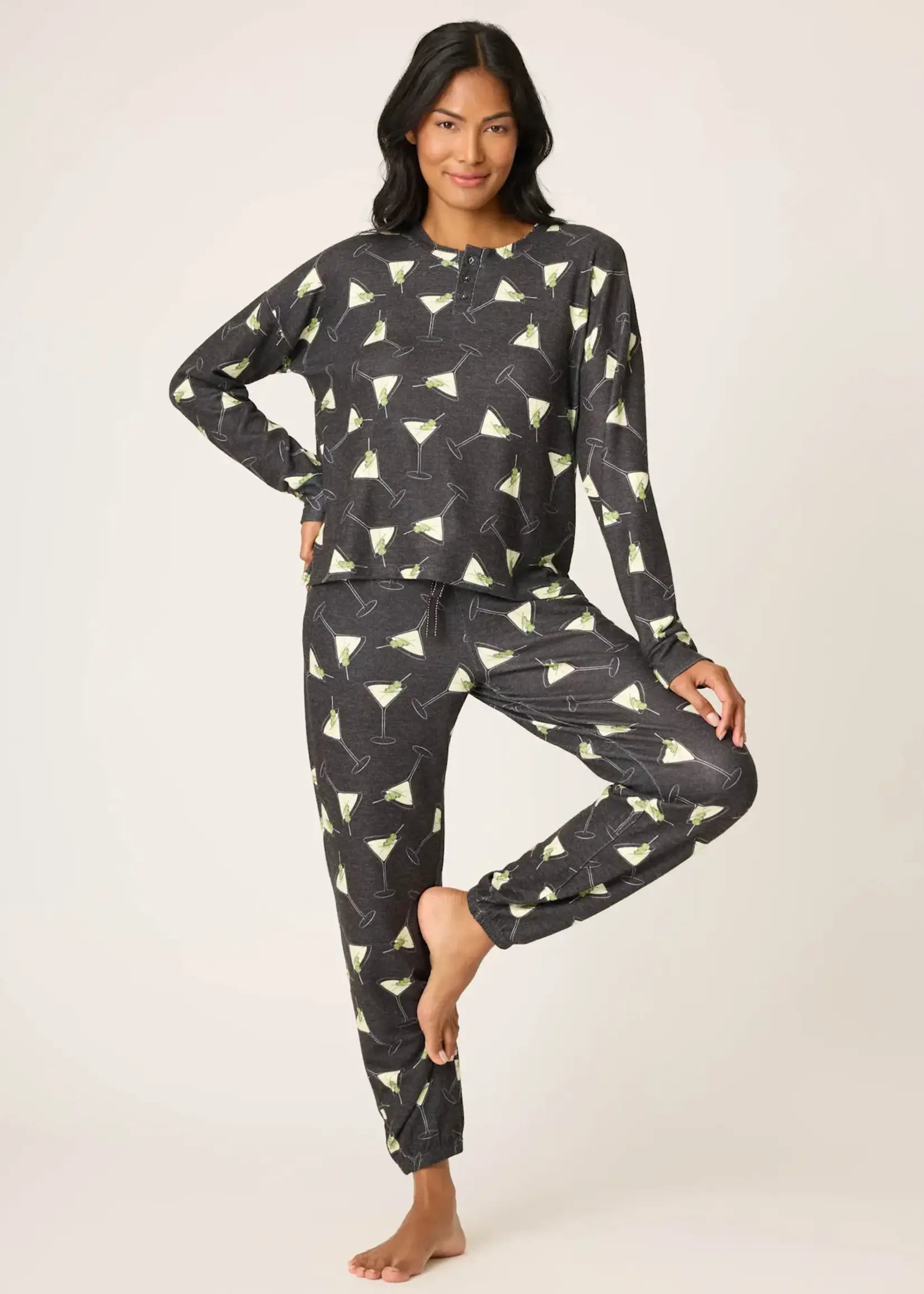 PJ Salvage Merrier w/ A Martini 2pc Pj  set