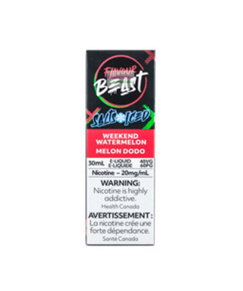 Flavour Beast Salts Weekend Watermelon Iced 30mL 20mg AB