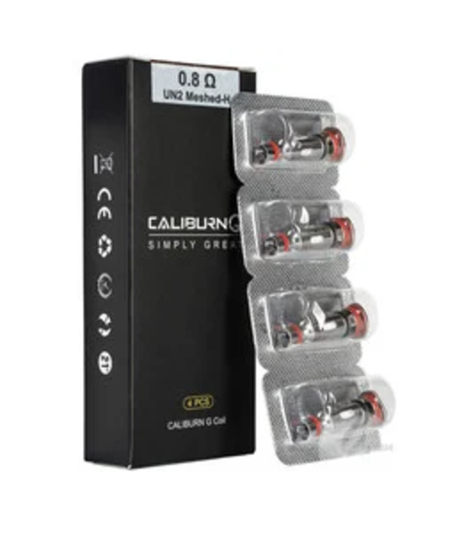 Uwell Caliburn G-Pod Replacement Coils 4-Pack 0.8ohm Mesh