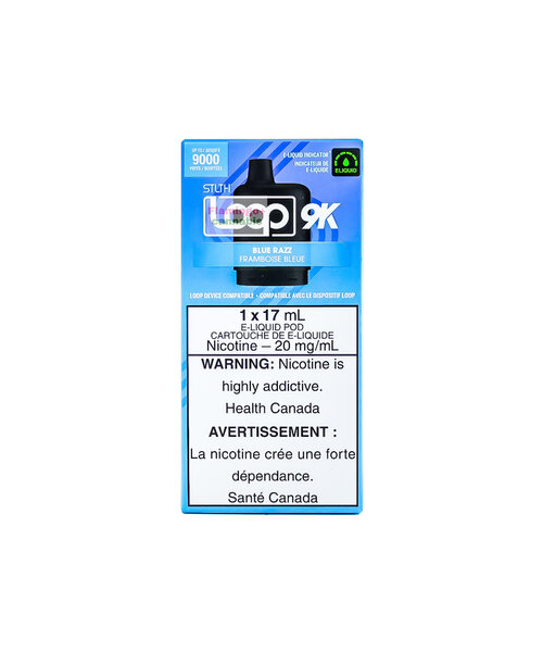 LOOP STLTH Pre-Filled Pod 9k Puff 17mL Blue Razz 20mg