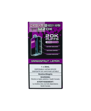 OXBAR Oxbar M20k Puff Rechargeable Disposable Vape 20mg Dragonfruit Lemon AB OXBAR Oxbar M20k Puff Rechargeable Disposable Vape 20mg Dragonfruit Lemon AB