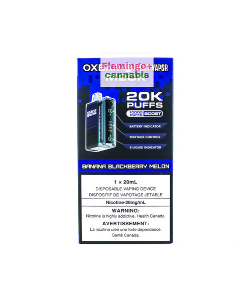 Oxbar M20k Puff Rechargeable Disposable Vape 20mg Banana Blackberry Melon