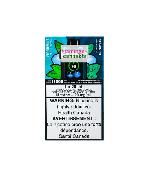 Flip 2 Rechargeable Disposable 11k Puff 20ml Peppermint x Spearmint 20mg