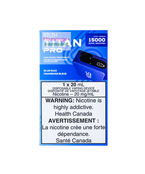 STLTH Titan Pro 15k Puff Rechargeable Disposable 20ml Blue Razz 20mg