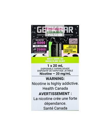 geek bar Geek Bar Pulse X 25k Puff Rechargeable Disposable 20mg White Grape Ice AB geek bar Geek Bar Pulse X 25k Puff Rechargeable Disposable 20mg White Grape Ice AB
