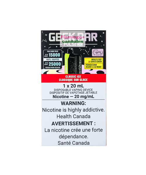 Geek Bar Pulse X 25k Puff Rechargeable Disposable 20mg Classic Ice