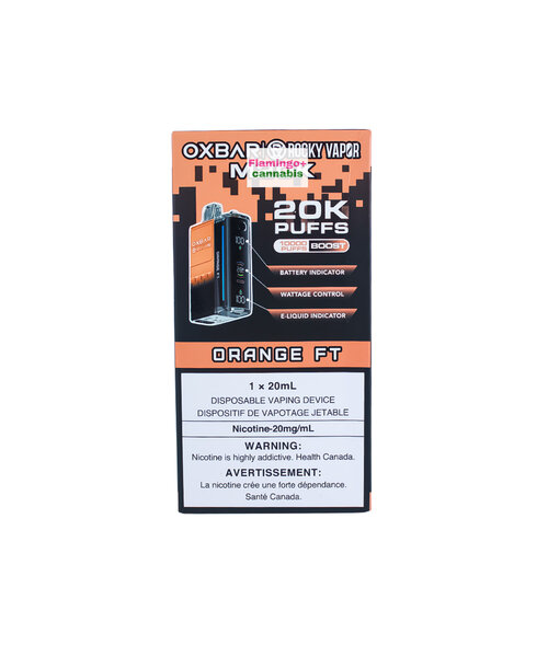 Oxbar M20k Puff Rechargeable Disposable Vape 20mg Orange FT AB