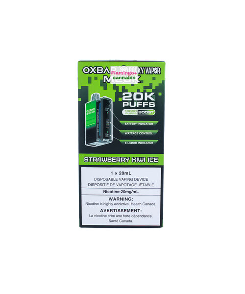 Oxbar M20k Puff Rechargeable Disposable Vape 20mg Strawberry Kiwi Ice AB