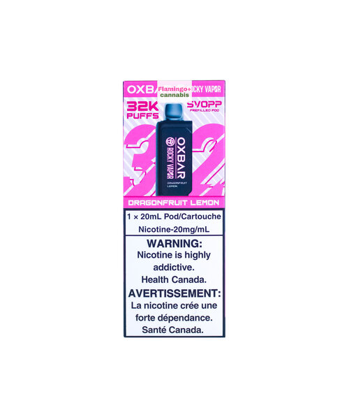 OXBAR SVOPP Pre-Filled Pod 32k Puff 20mL Dragonfruit Lemon AB